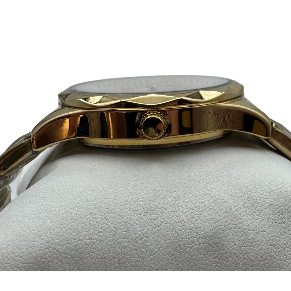 Invicta Specialty I Mens 41mm Gold Tone Quartz Watch Silver Dial 69018